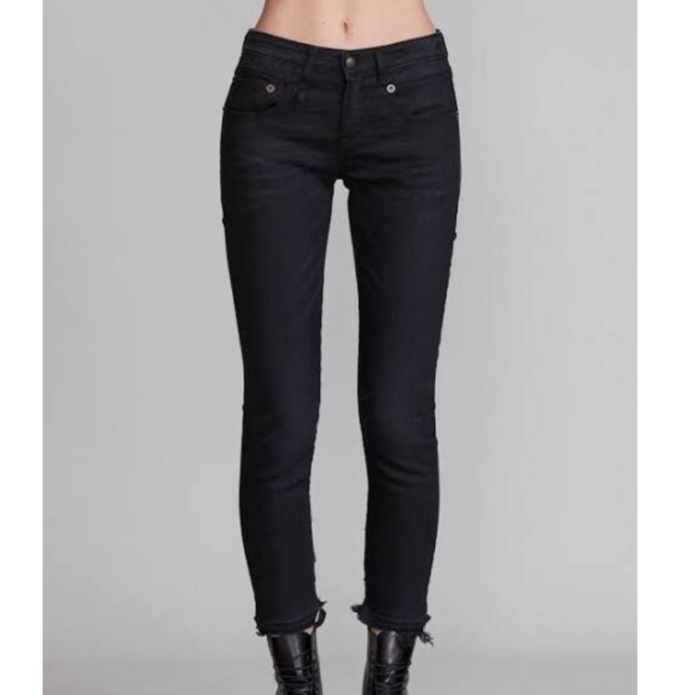 R13 Boy Skinny in Stratford black wash